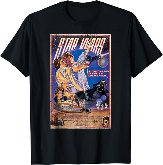 Star Wars Classic Vintage Movie Poster Disney+ T-Shirt