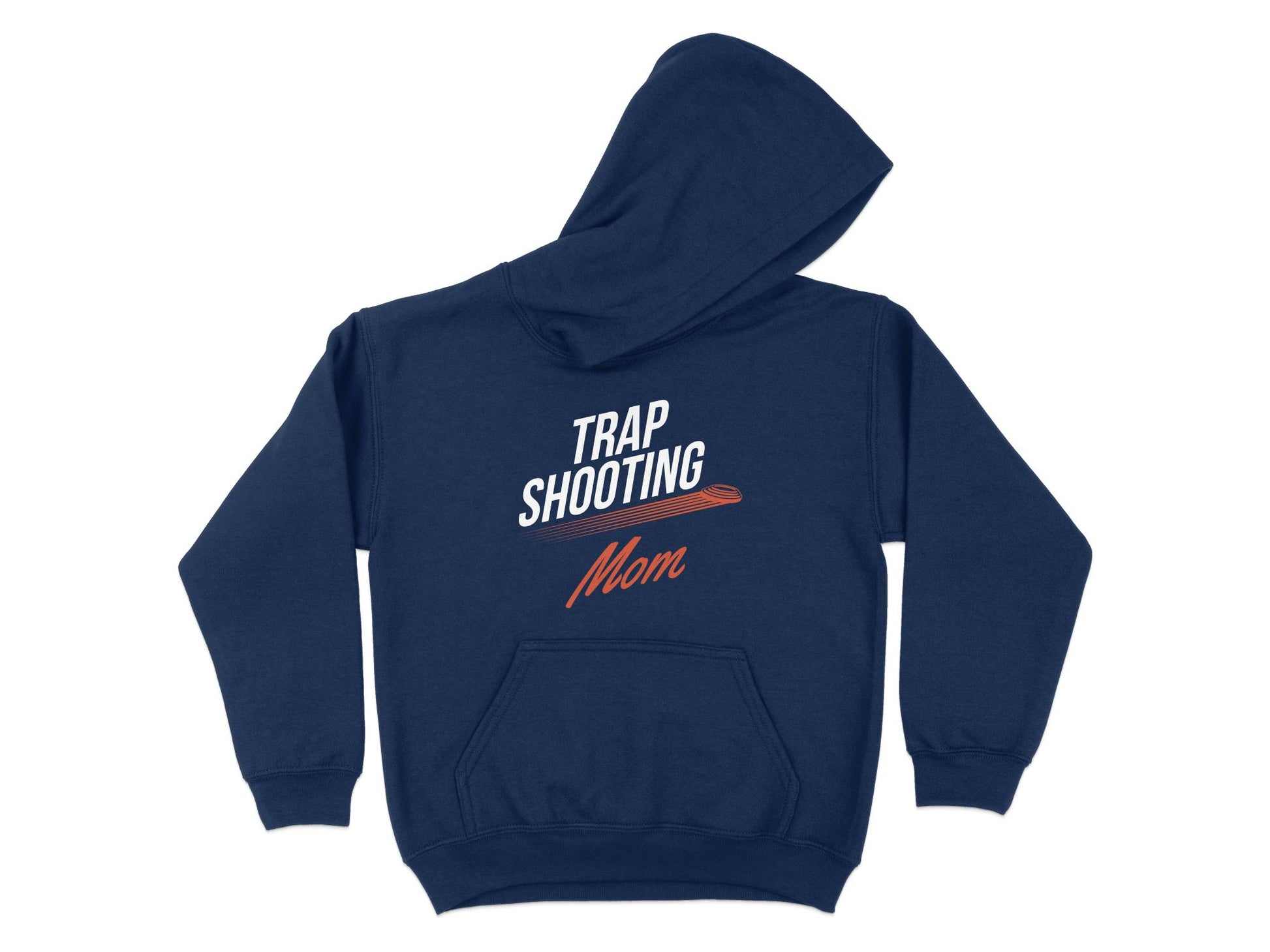 Trap Shooting Hoodie for Moms, navy blue
