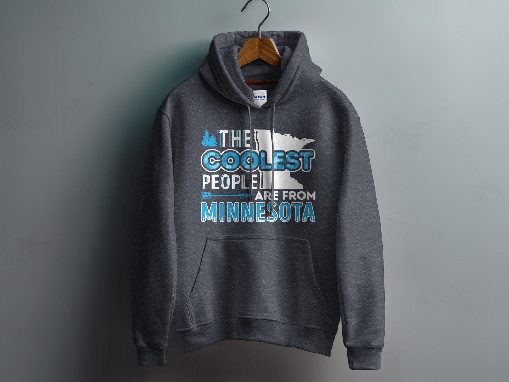 Minnesota Hoodie - The Coolest People Are From Minnesota, blue