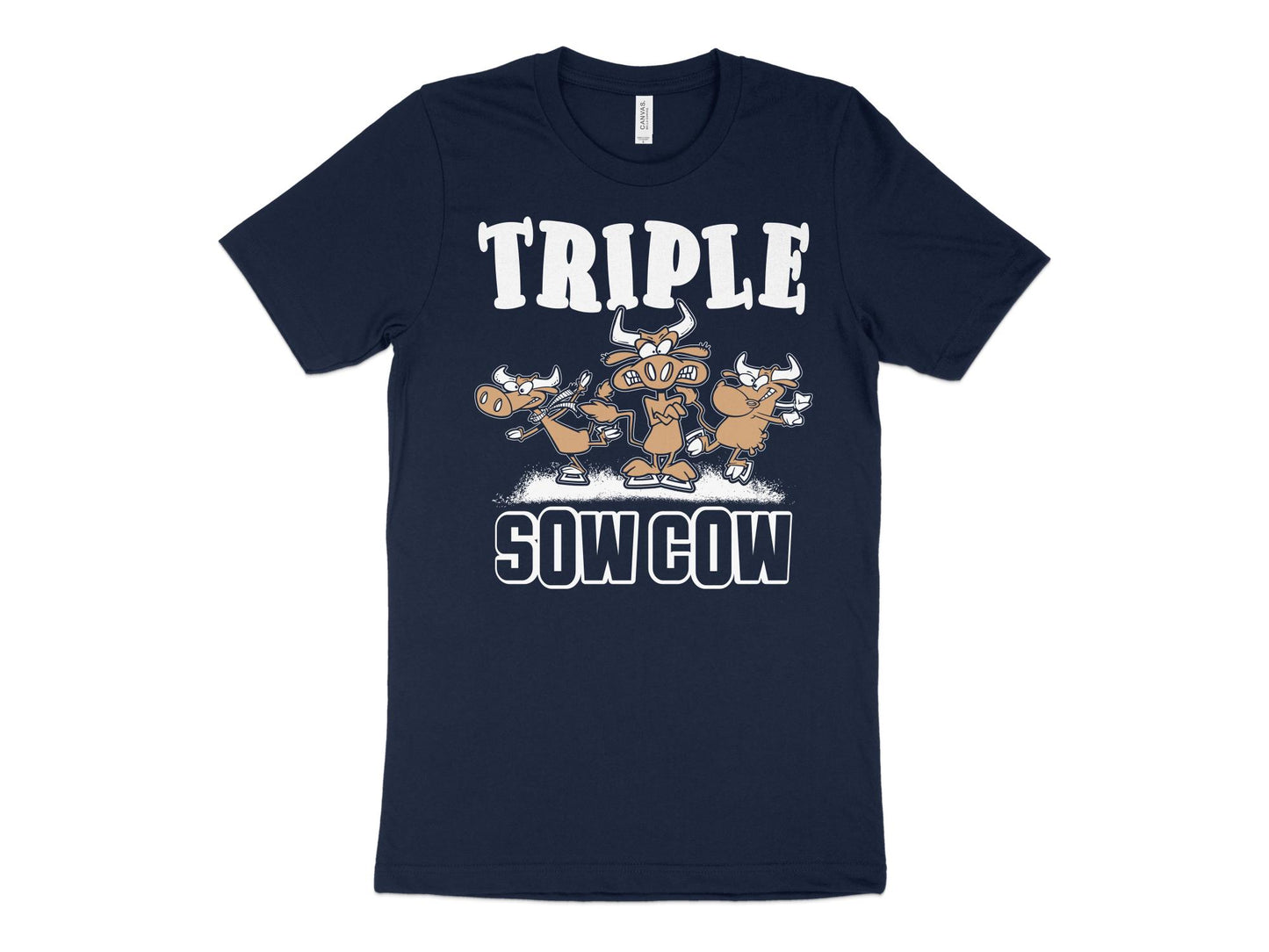 Figure Skating Shirt - Triple Sow Cow, navy blue