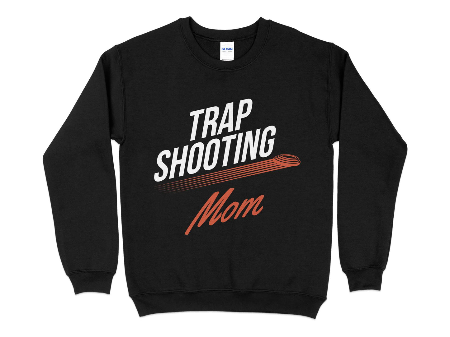 Trap Shooting Sweatshirt for Moms, black