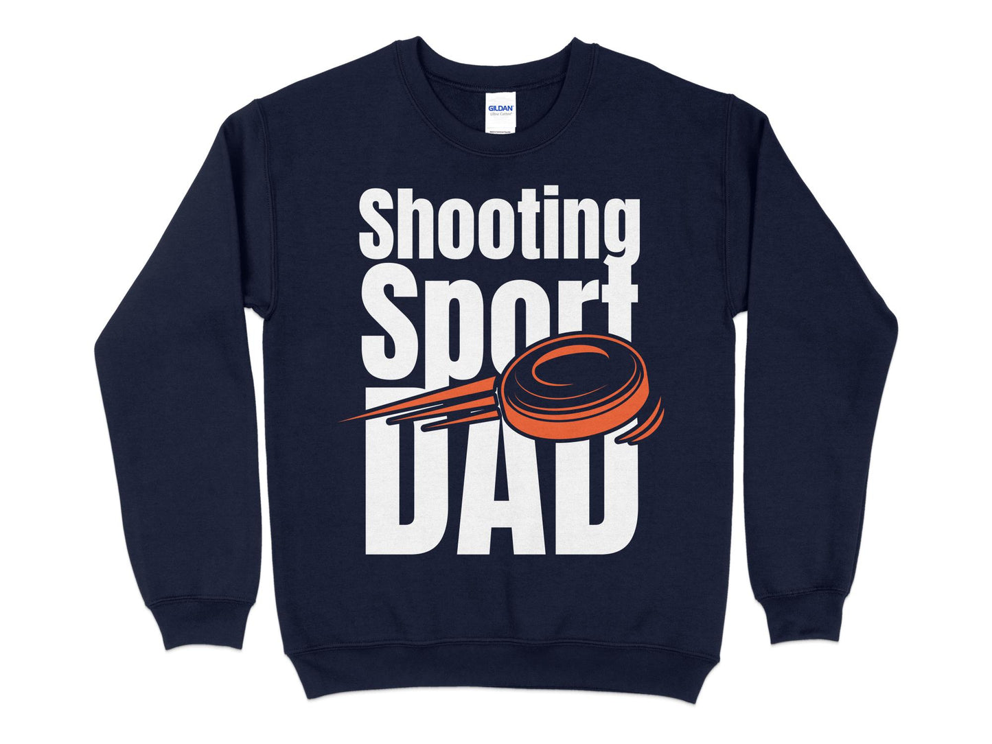 Trap Shooting Sweatshirt - Sport Shooting Dad, Navy Blue