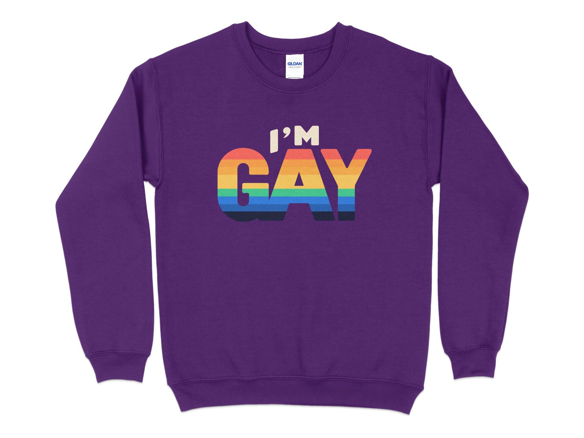 I'm Gay Sweatshirt, purple
