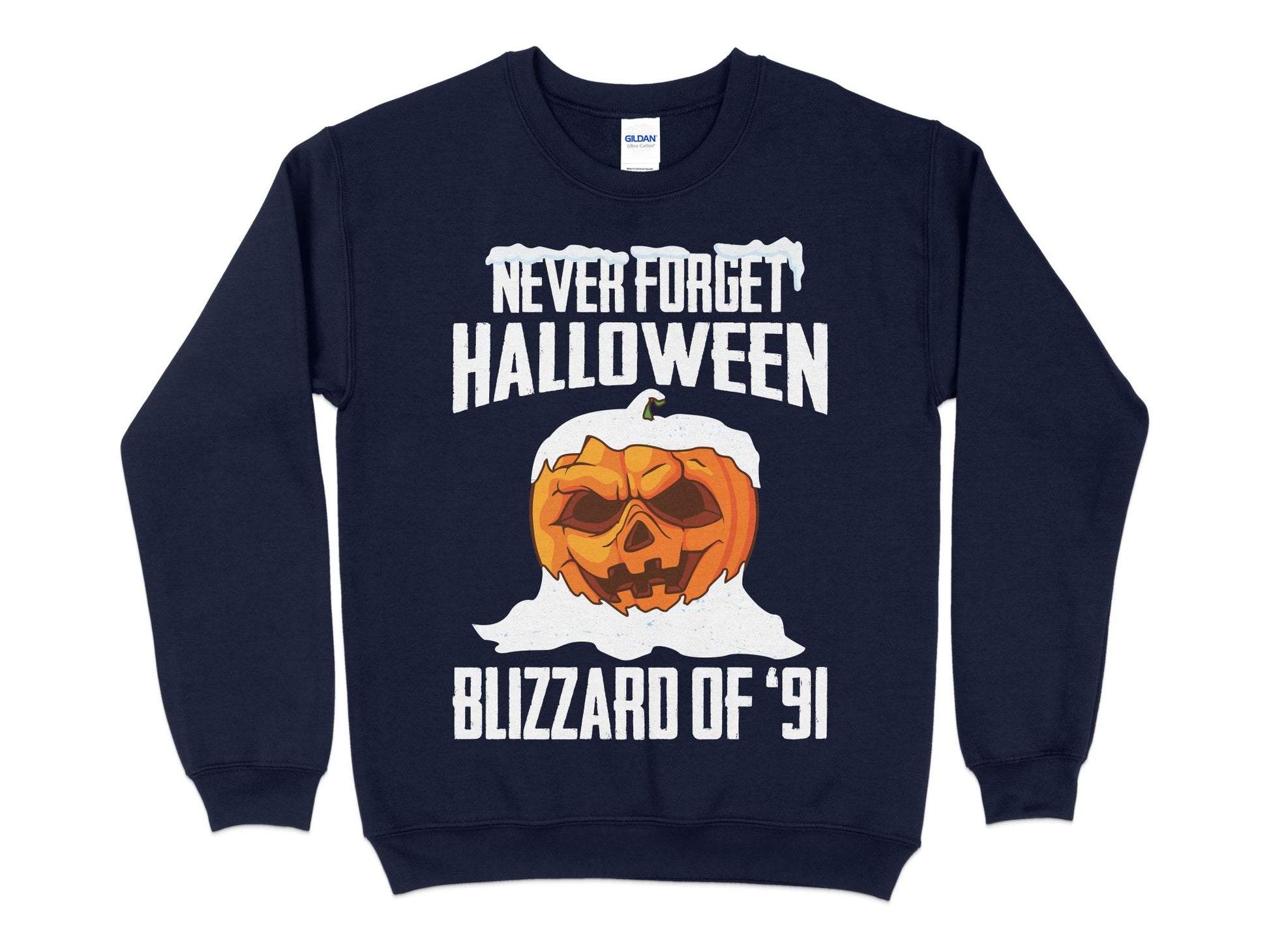 Minnesota Blizzard Halloween 1991 Sweatshirt, navy blue