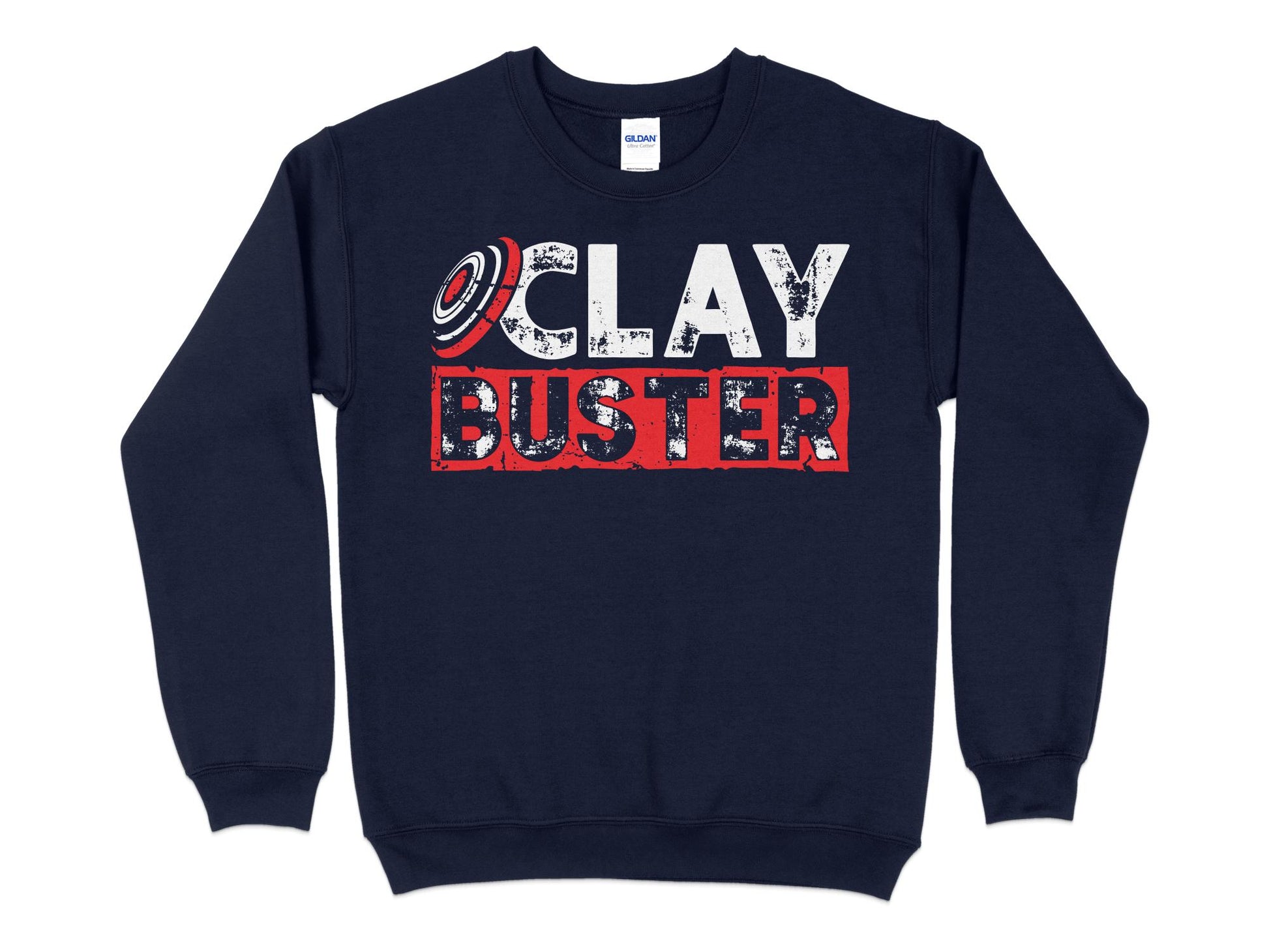 Skeet Shooting Sweatshirt - Clay Buster navy blue