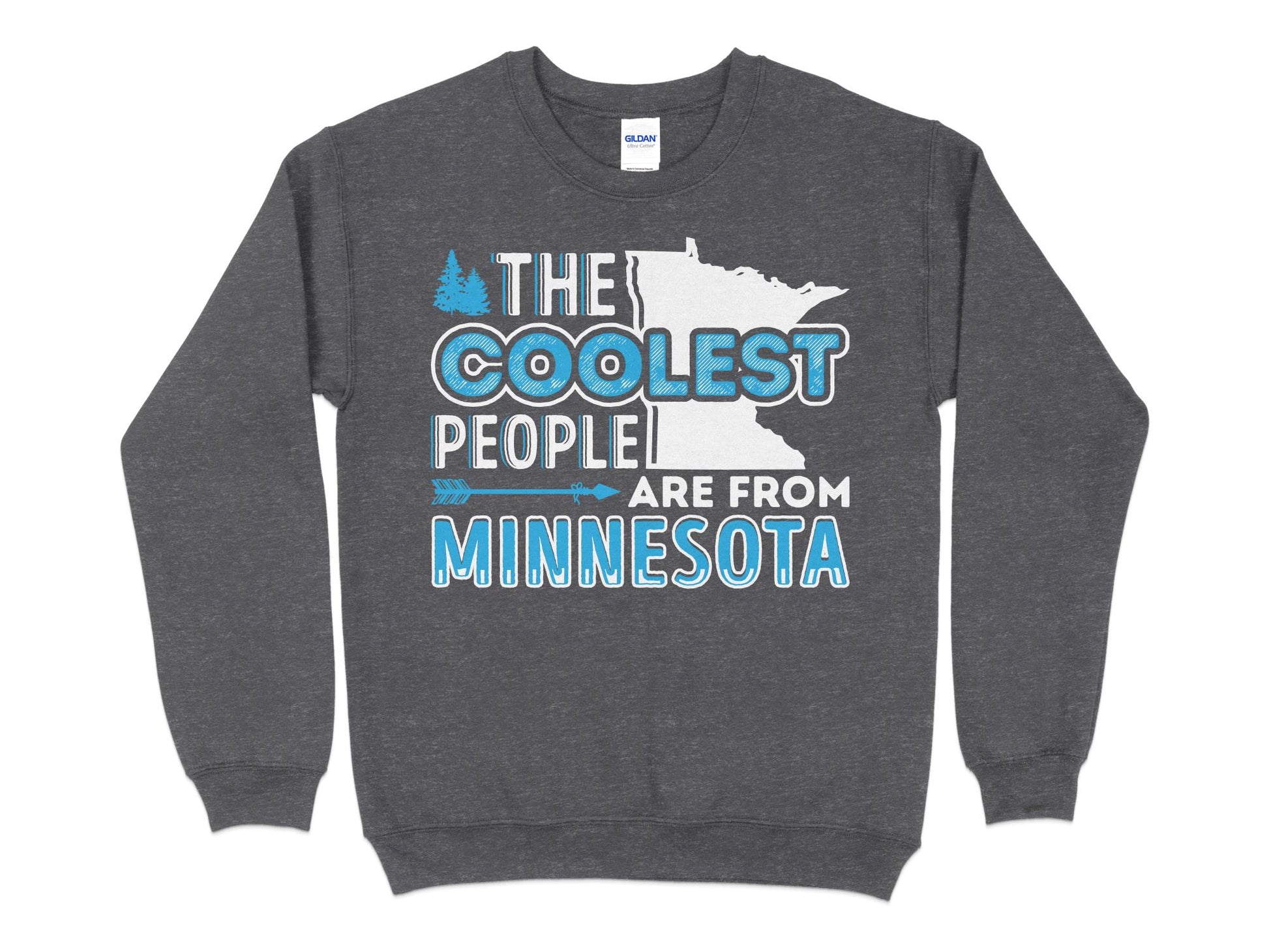 Minnesota Sweatshirt - The Coolest People Are From Minnesota, blue