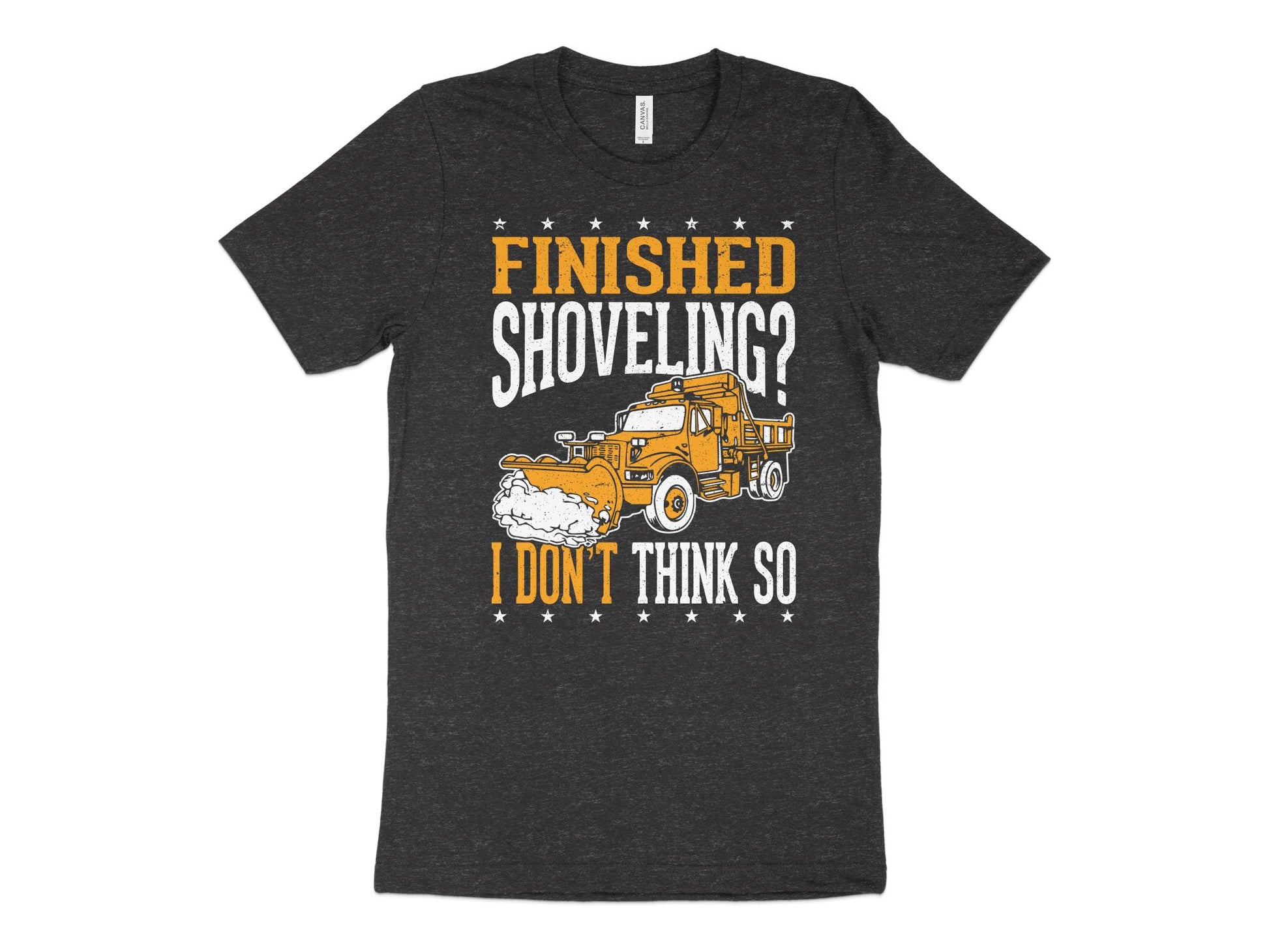 Snow Plow Driver Shirt, charcoal