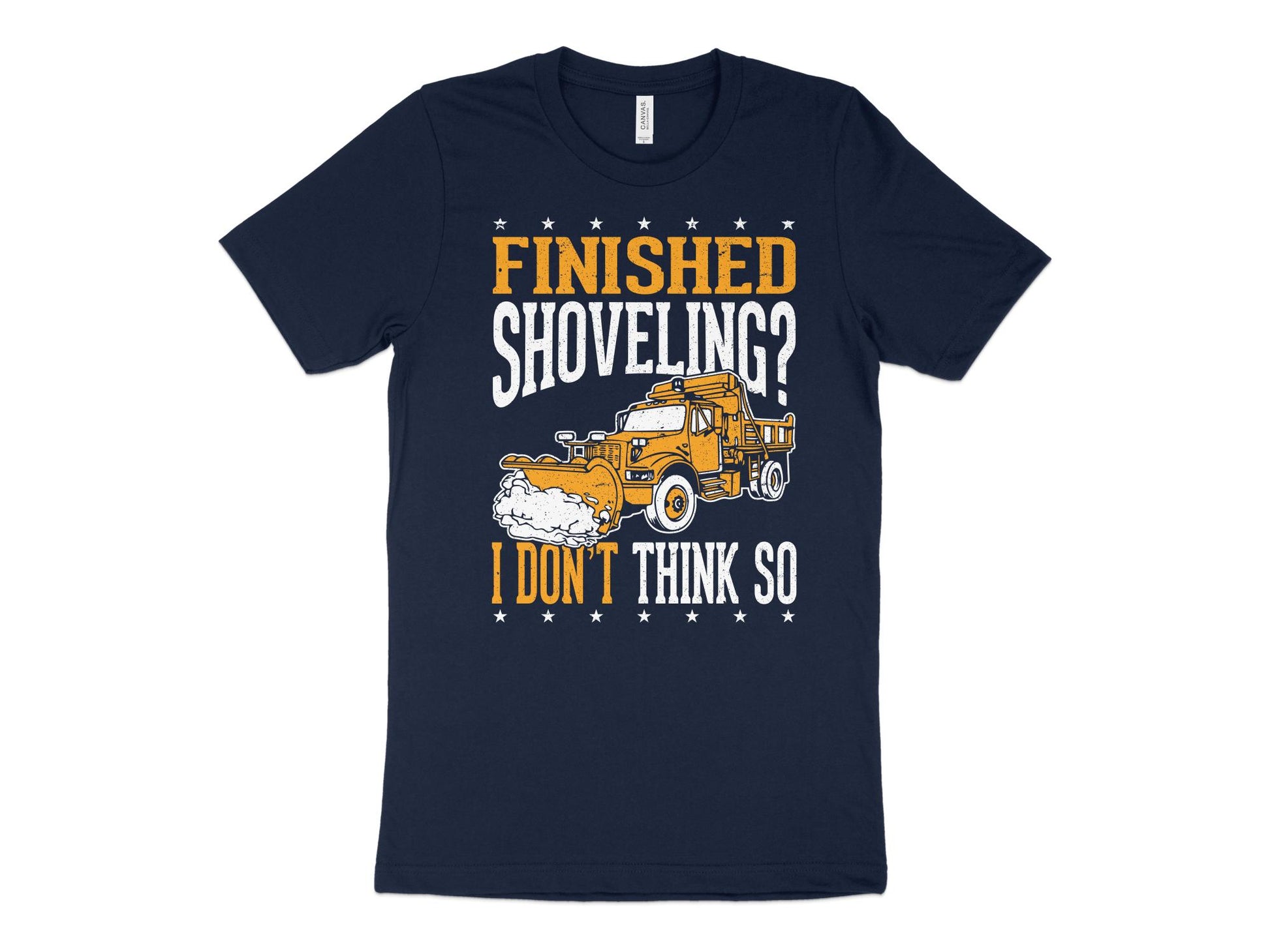Snow Plow Driver Shirt, navy blue