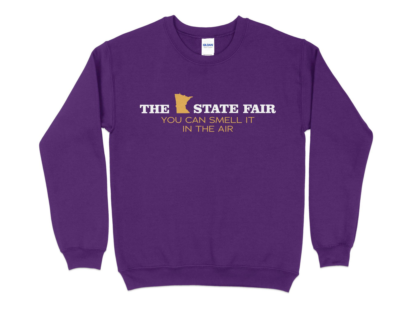 Minnesota State Fair Sweatshirt - You Can Smell It in the Air, purple