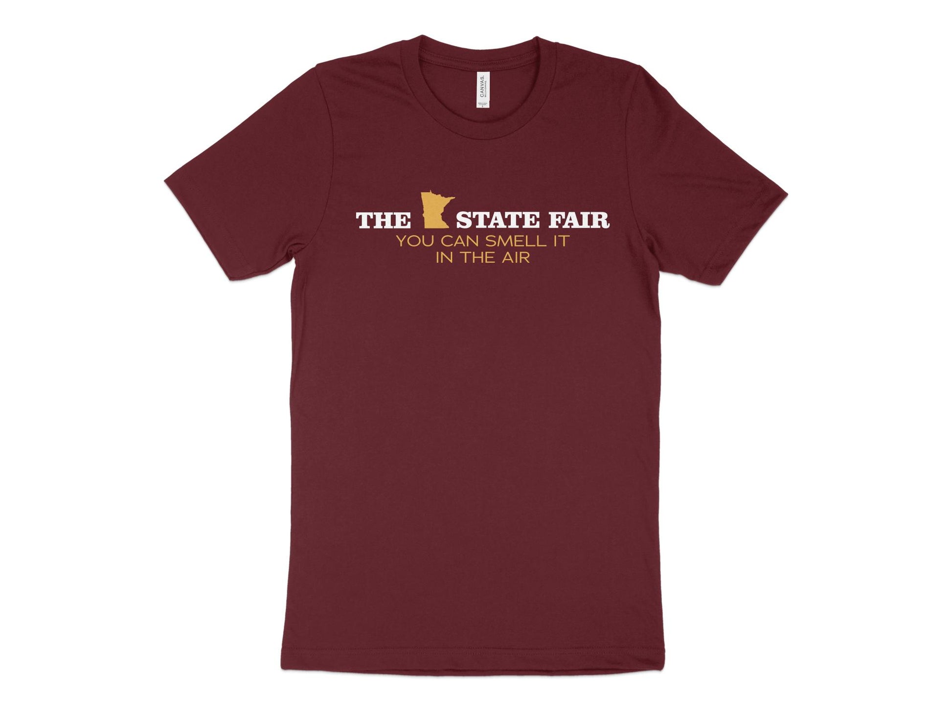 Minnesota State Fair Shirt - You Can Smell It in the Air, maroon