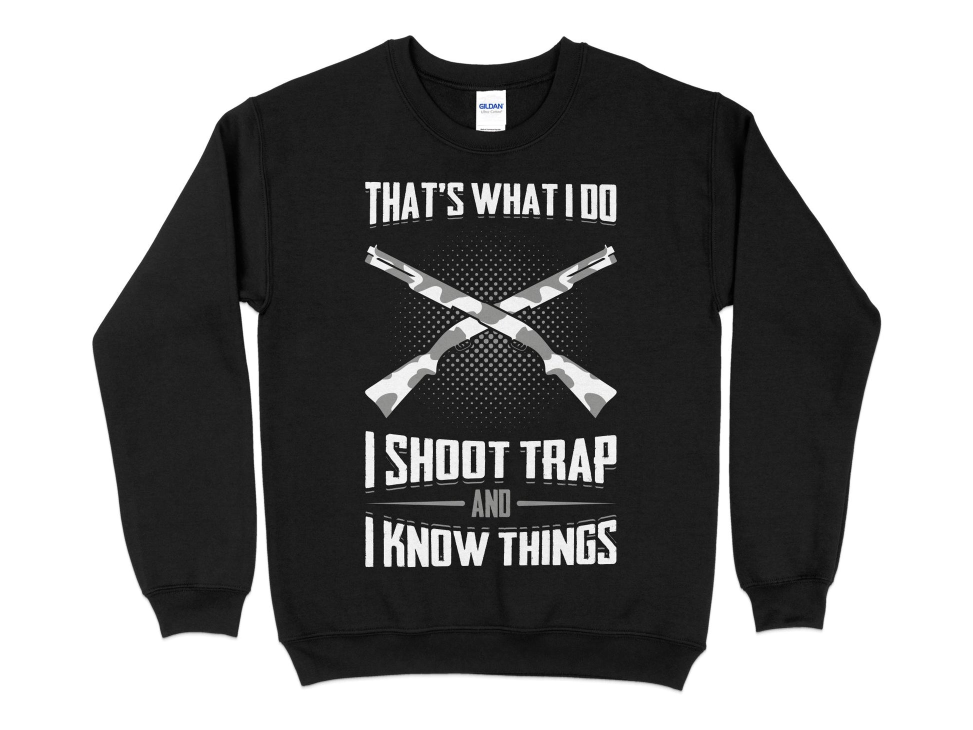 Trap Shooting Sweatshirt, black