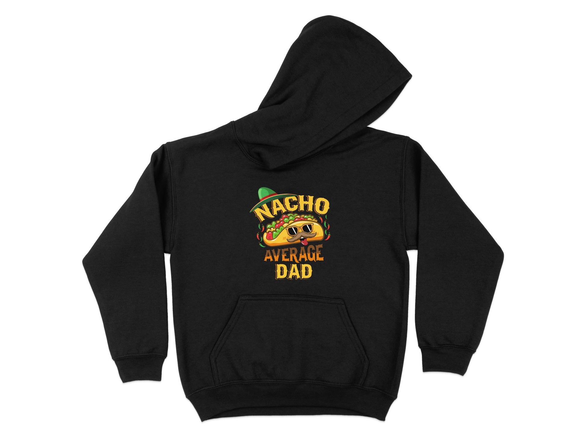 Nacho Average Dad Hoodie, black
