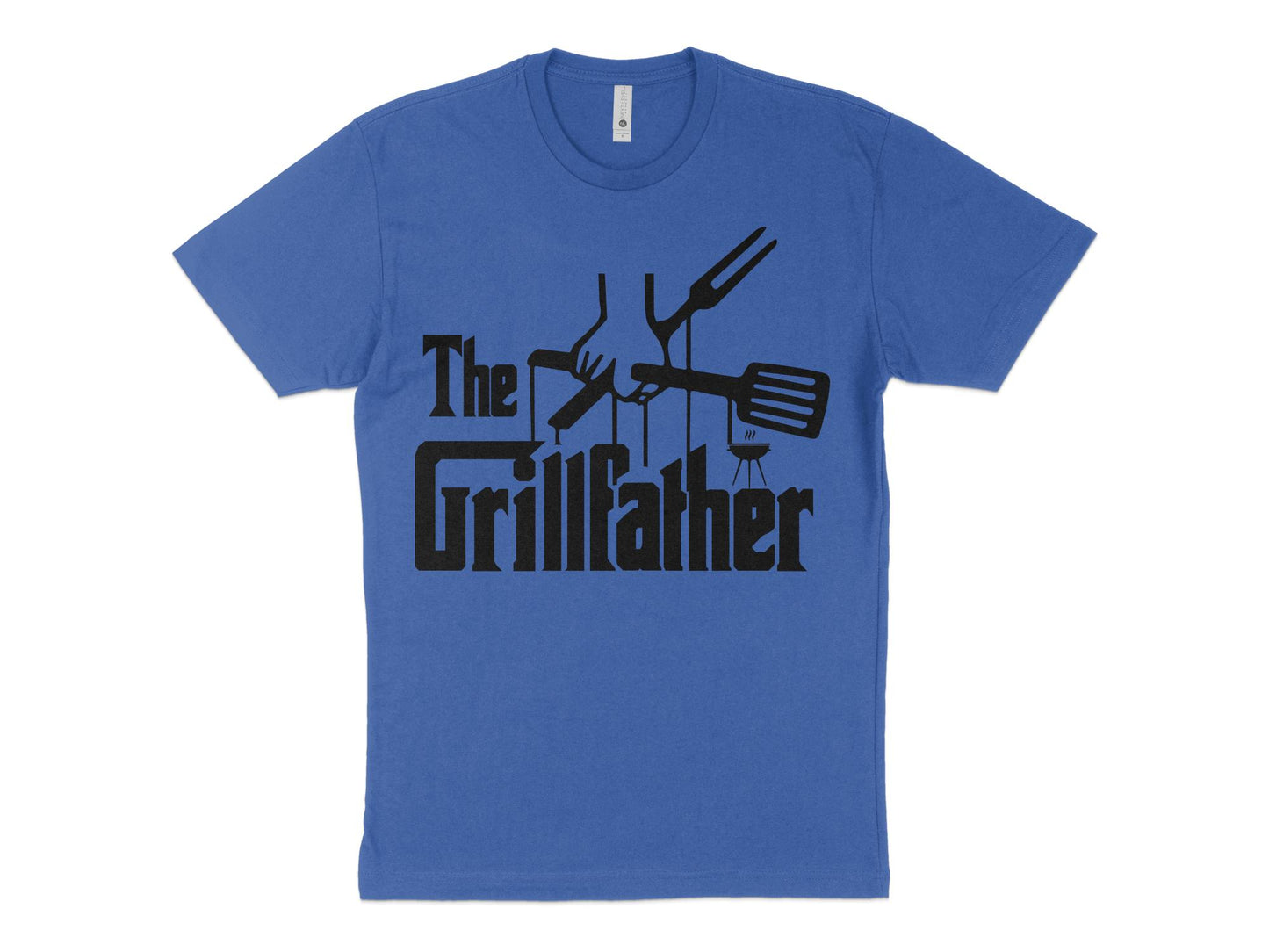 Grillfather T Shirt, royal blue