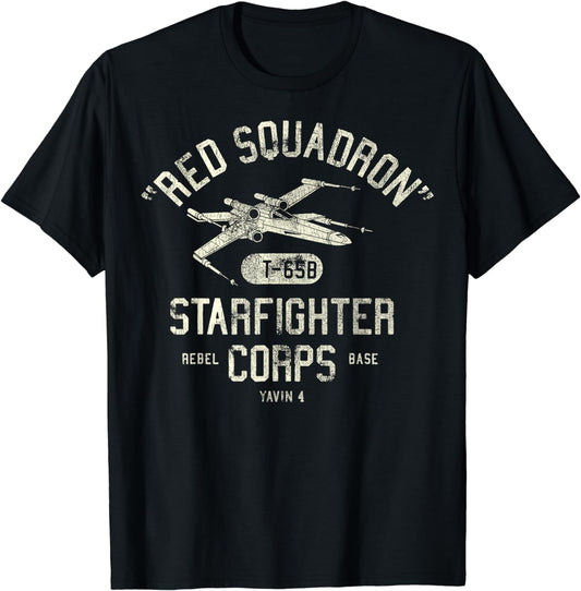 Star Wars Rebel X-Wing Starfighter Corps Collegiate Disney+ T-Shirt