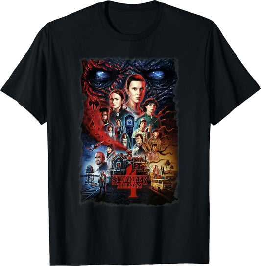 Stranger Things 4 Full Cast Poster T-Shirt