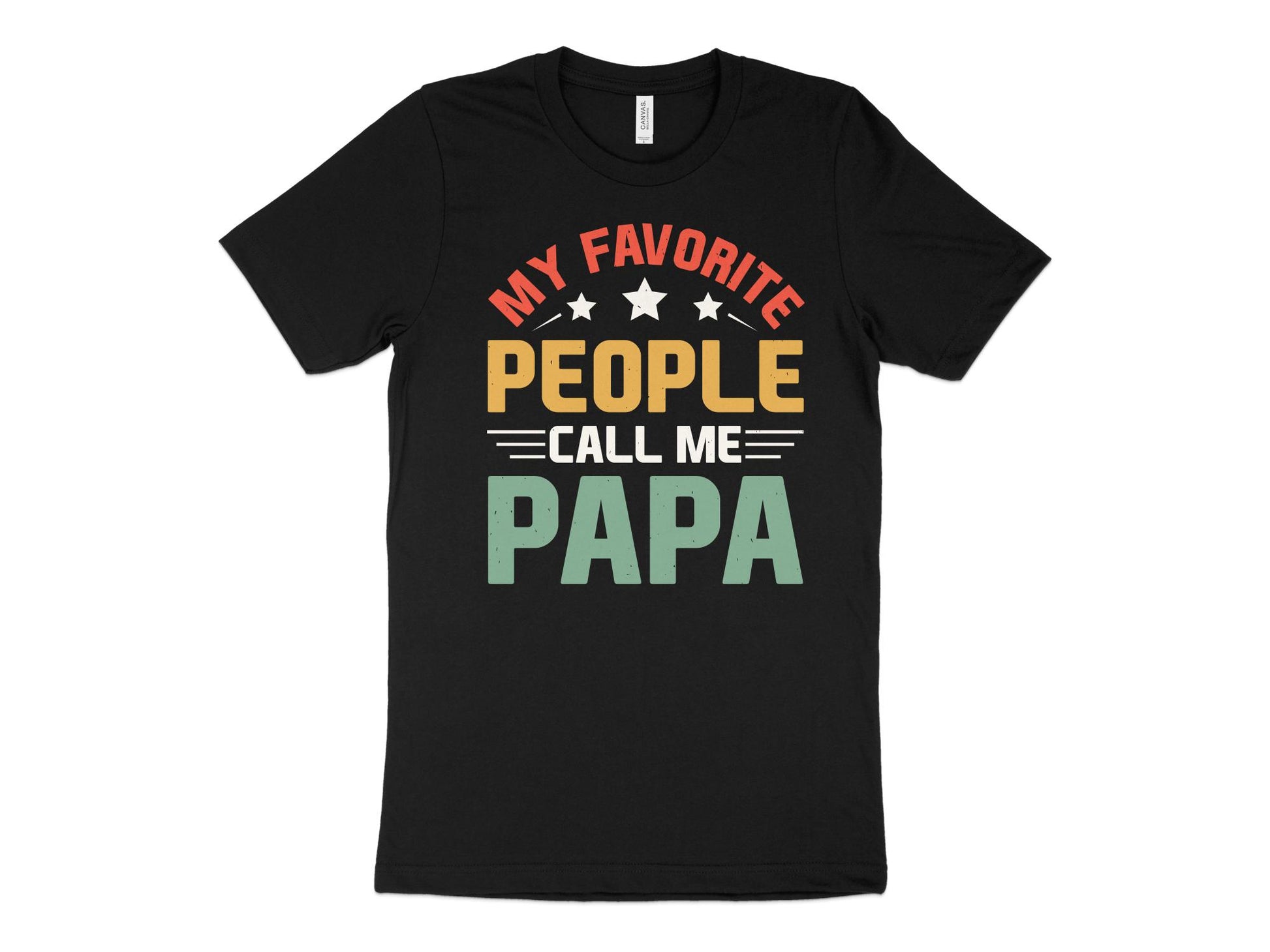 My Favorite People Call Me Papa Shirt, black