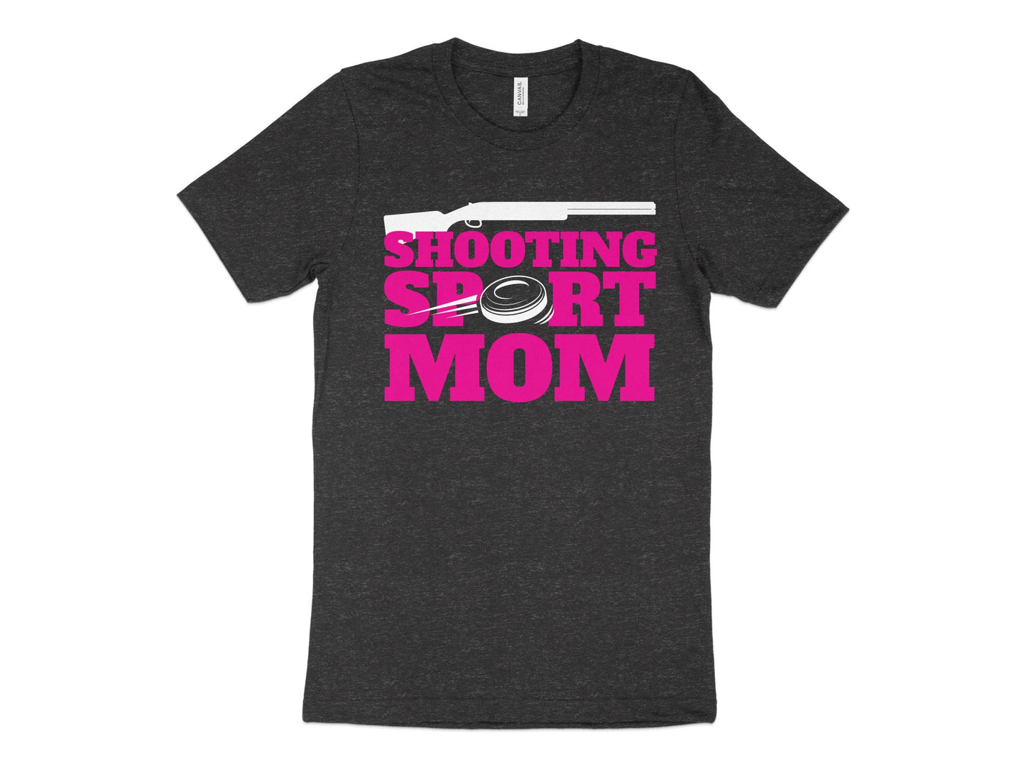 Trap Shooting Shirt for Moms, charcoal