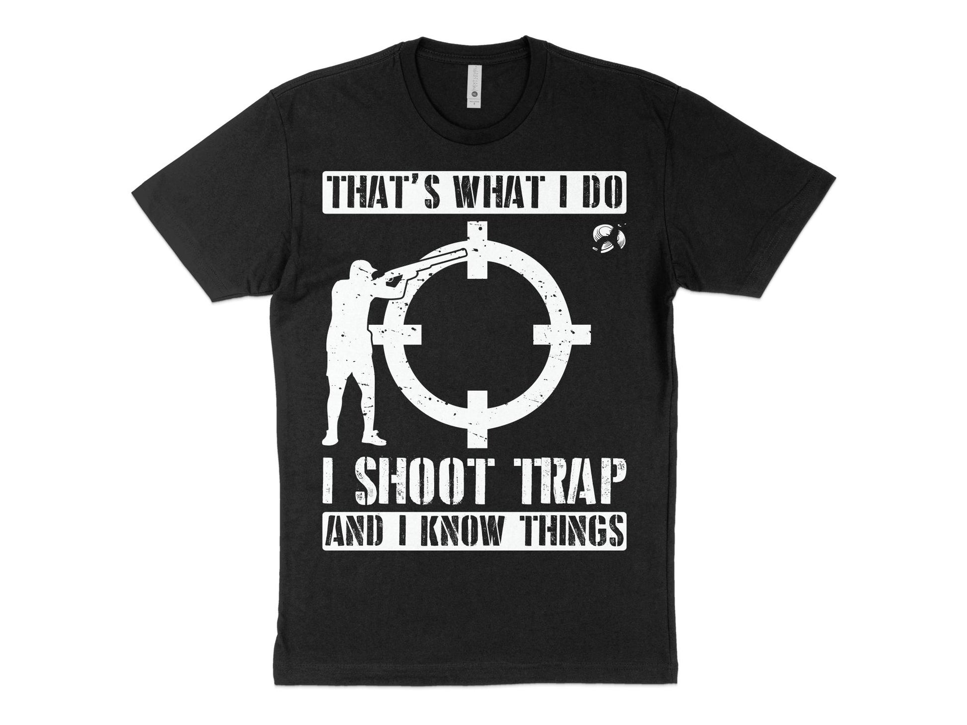 Trap Shooting Shirt - I Shoot Trap, black