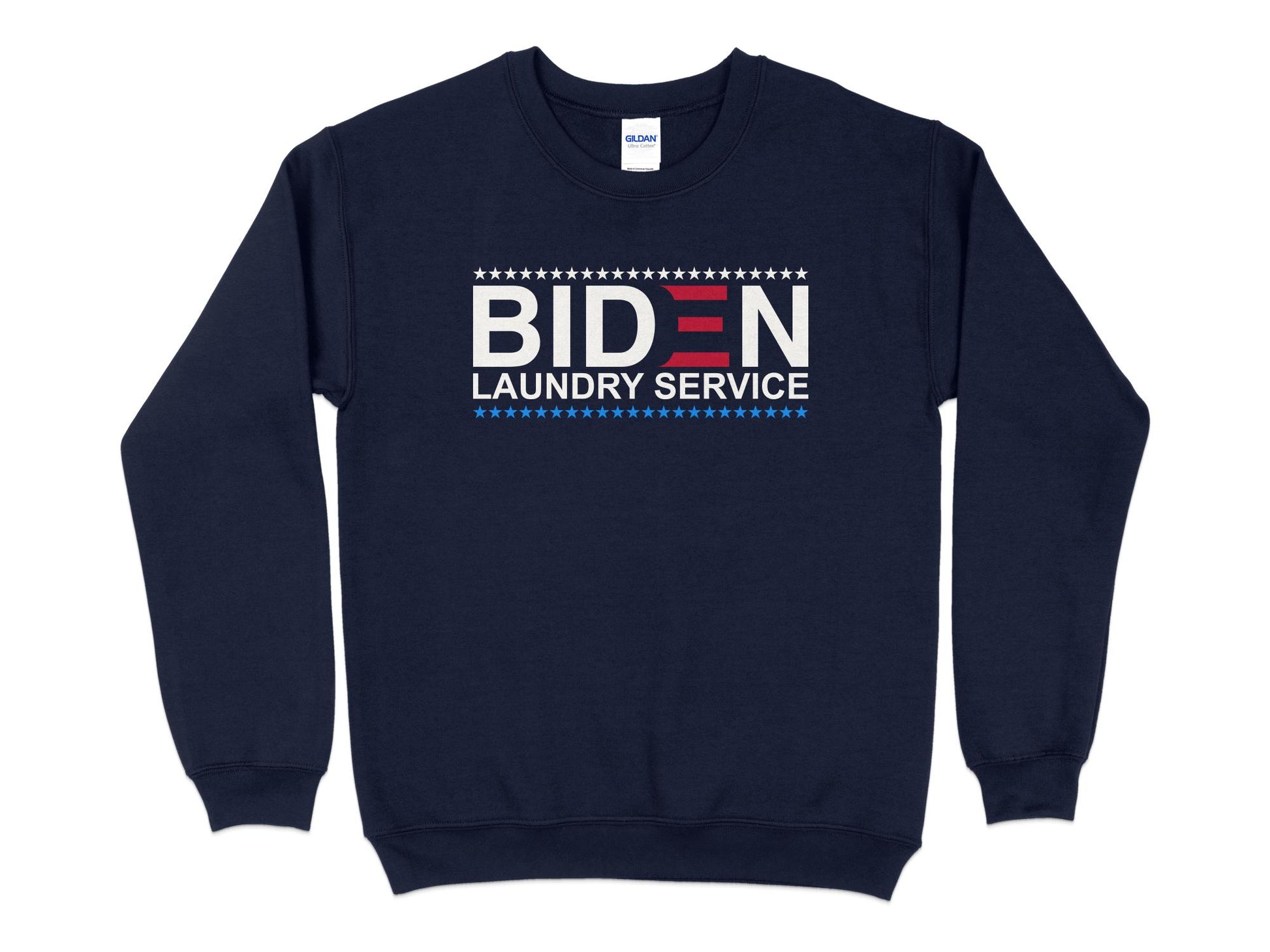 Joe Biden Sweatshirt - Laundry Service, navy blue
