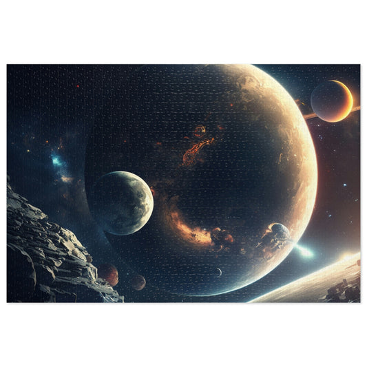 Galactic Odyssey: A Space-Themed Puzzle (500,1000-Piece)